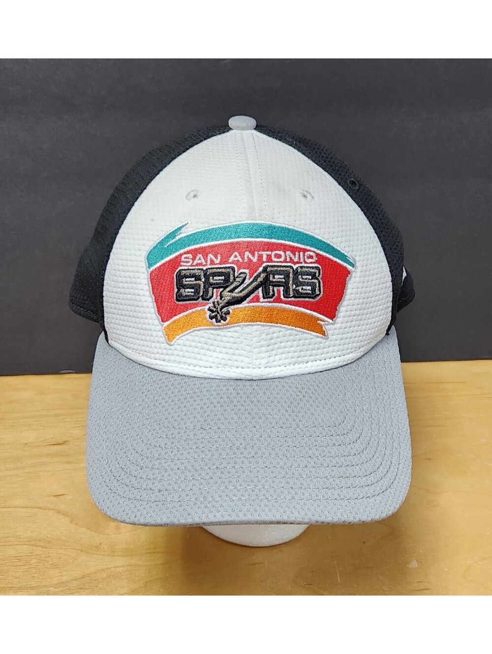 Vintage San Antonio Spurs New Era 9FORTY Adjustable Hat Retro Fiesta Colors Cap